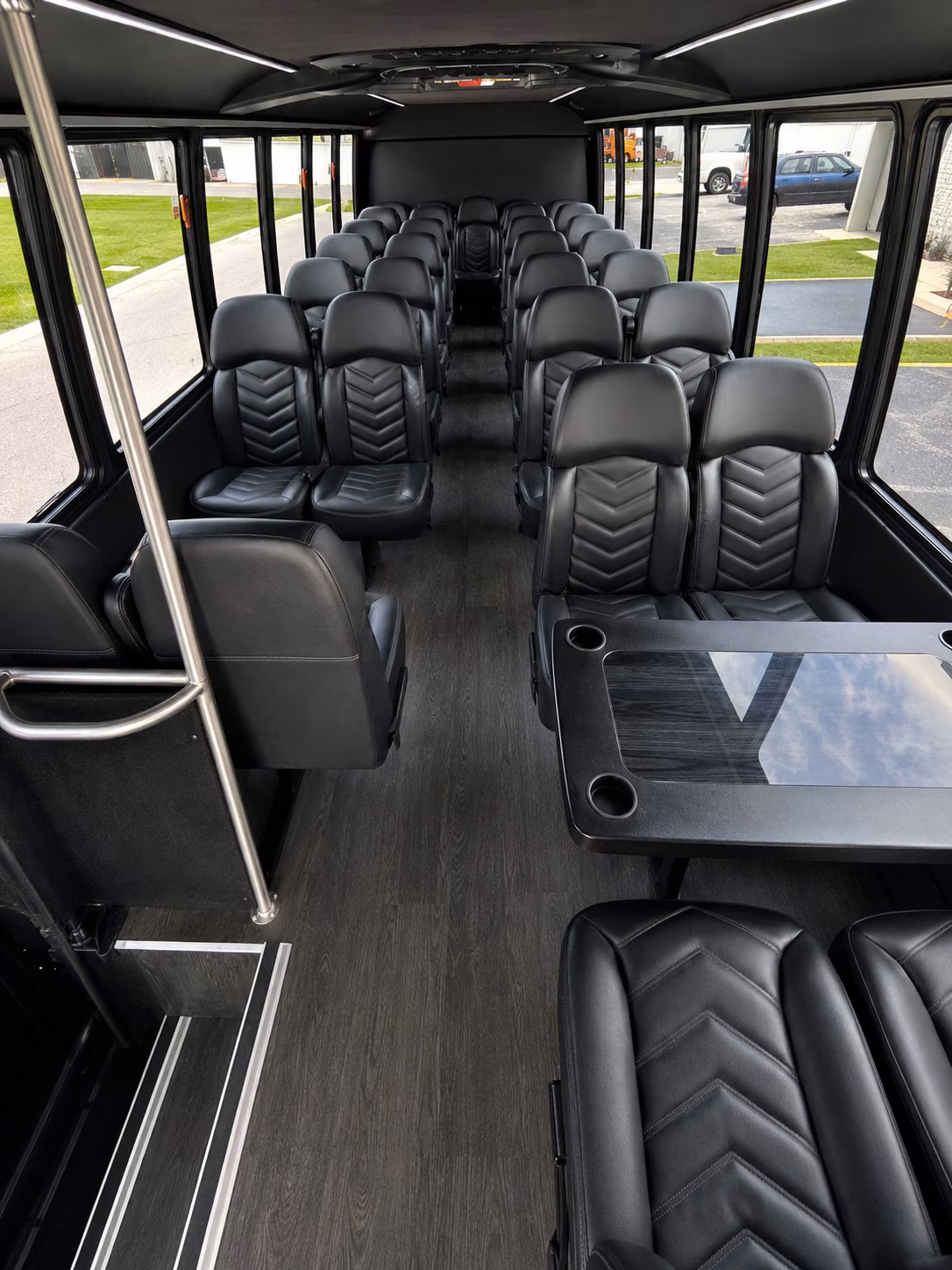 great falls 18 passenger minibus inside