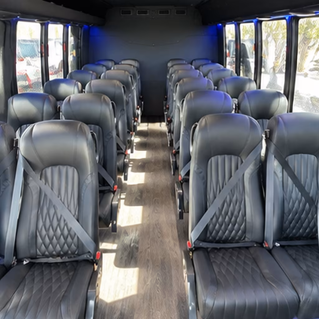 great falls 25 passenger minibus interior
