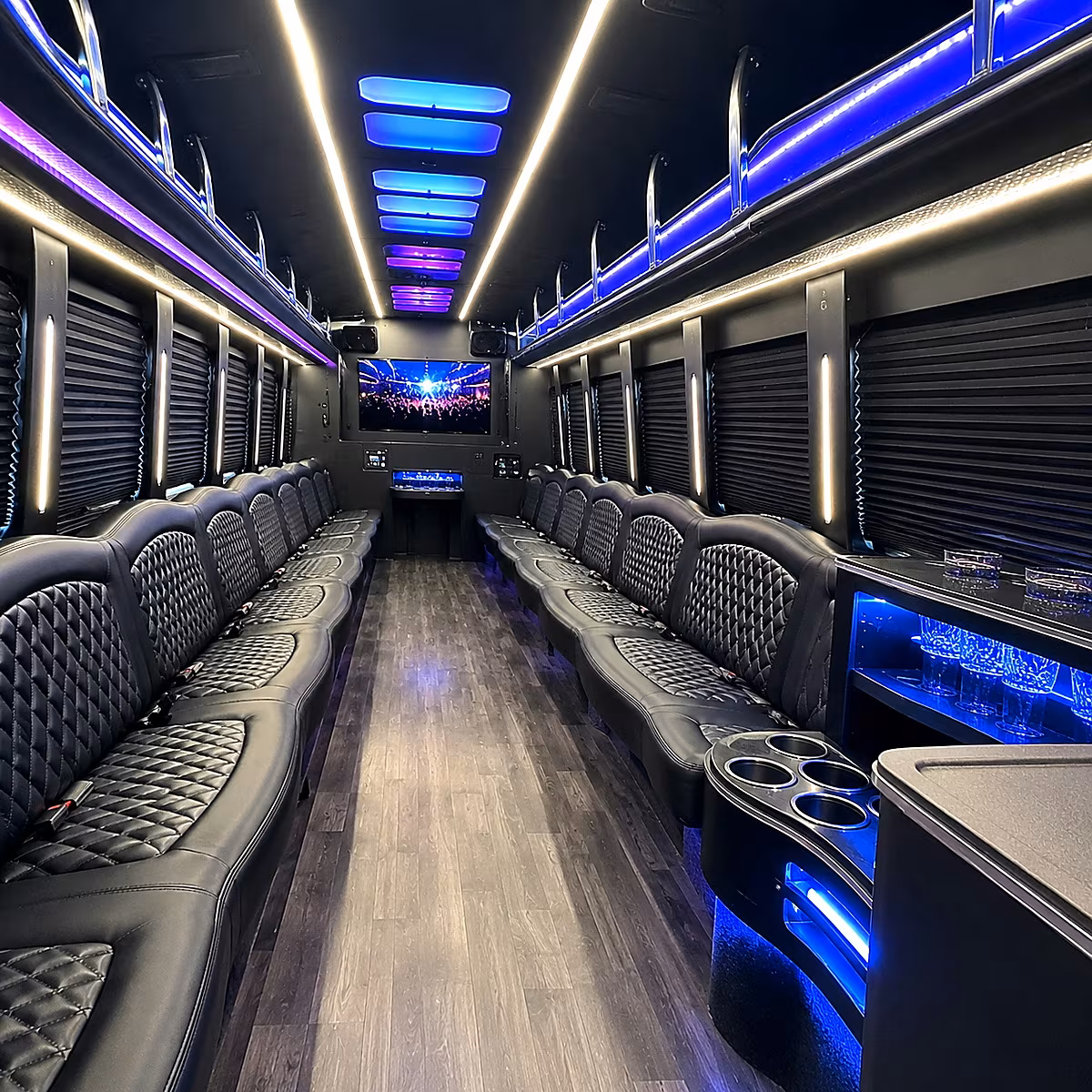 great falls party bus interior
